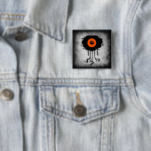Halloween Alien Cyclops Button (In situ)