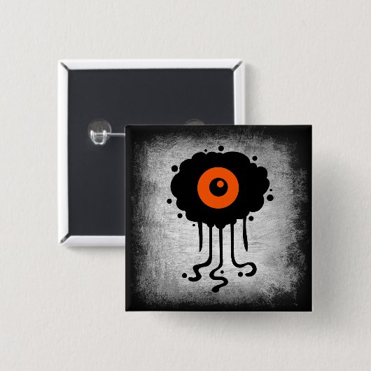 Halloween Alien Cyclops Button (Voorkant /achterkant)
