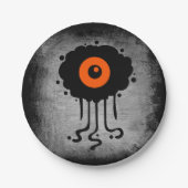 Halloween Alien Cyclops Papieren Bordje (Voorkant)