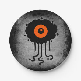 Halloween Alien Cyclops Papieren Bordje