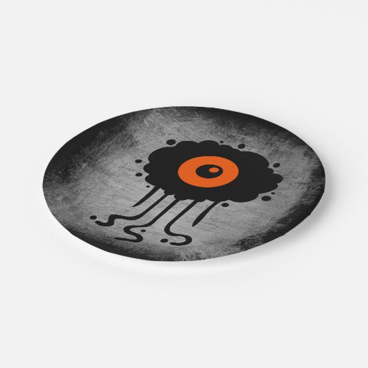 Halloween Alien Cyclops Papieren Bordje (Gekanteld)