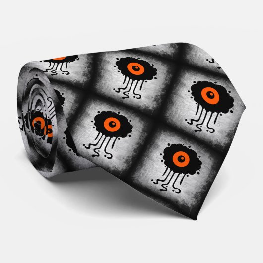 Halloween Alien Cyclops Stropdas (Opgerold)