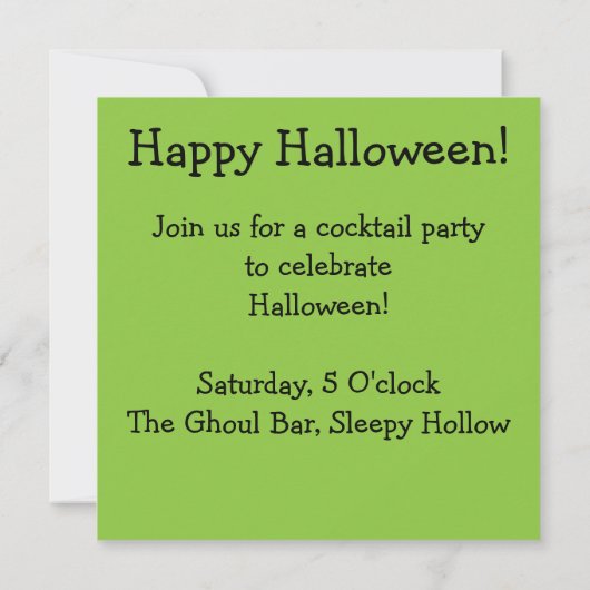 Halloween alien mozaïek kaart (Achterkant)