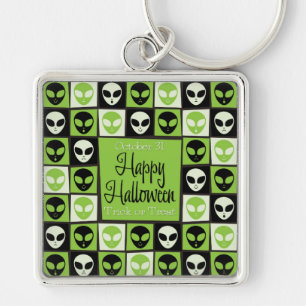 Halloween alien mozaïek sleutelhanger