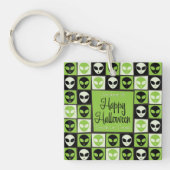Halloween alien mozaïek sleutelhanger (Voorkant)