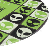Halloween alien mozaïek snijplank (Hoek)