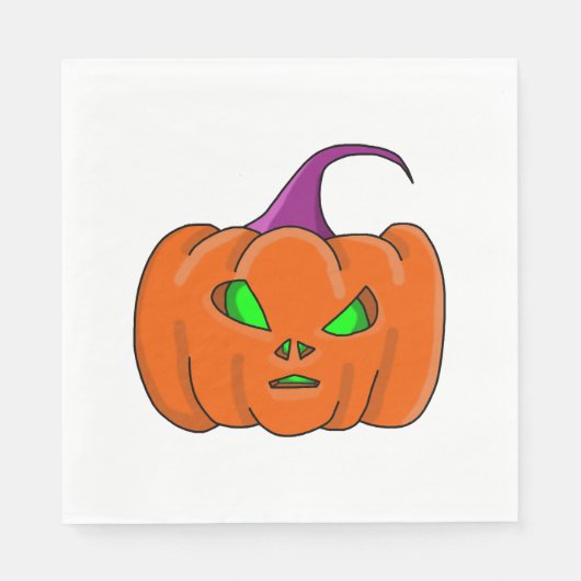 Halloween Alien Pumpkin Servet (Voorkant)