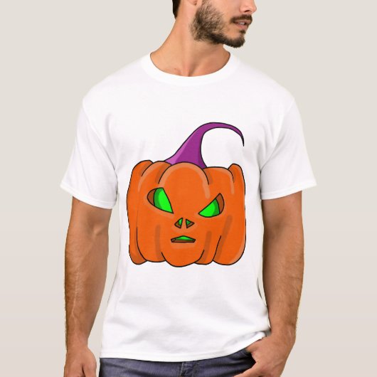 Halloween Alien Pumpkin T-shirt (Voorkant)