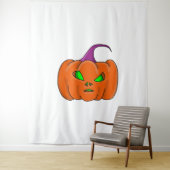 Halloween Alien Pumpkin Wandkleed (In situ)