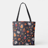 Halloween All-Over-Print Canvas tas, Medium Tote Bag (Achterkant)
