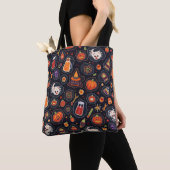 Halloween All-Over-Print Canvas tas, Medium Tote Bag (Dichtbij)