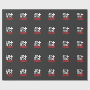 Halloween Alleen De Tip Bloederig Kruis Cadeaupapier