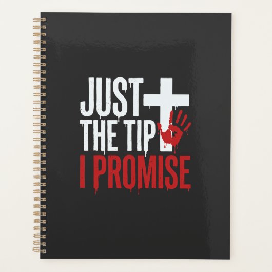 Halloween Alleen De Tip Bloederig Kruis Planner (Voorkant)