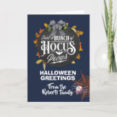 Halloween...alleen maar een stel hocus pocus bedankkaart (Voorkant)