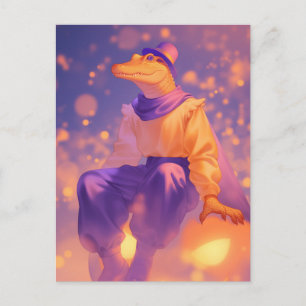 Halloween Alligator Briefkaart