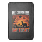 Halloween Alpaca Begraafplaats Heeft Iemand Behand Badmat (Voorkant Verticaal)