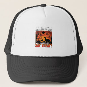 Halloween Alpaca Begraafplaats Heeft Iemand Behand Trucker Pet