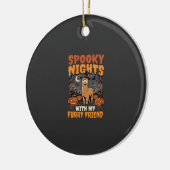Halloween Alpaca Nacht Keramisch Ornament (Links)