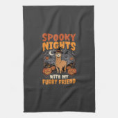 Halloween Alpaca Nacht Theedoek (Verticaal)