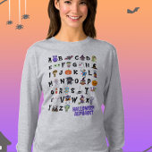Halloween Alphabet Teacher Tshirt met lange mouwen