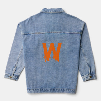 Halloween Alphabet W Buchstaben Halloween Team Denim Jacket