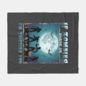 Halloween Als Zombies Ons Achterna Zitten_1 Fleece Deken (Voorkant (Horizontaal))