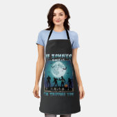 Halloween Als Zombies Ons Achterna Zitten_1 Schort (Gedragen)