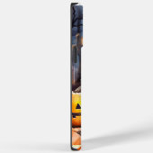 Halloween American Akita met pompoenen Scary Case-Mate iPhone Case (Achterkant / Rechts)