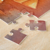 Halloween American Eskimo met pompoenen eng Legpuzzel (Zijkant)