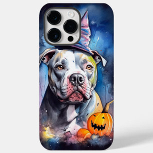 Halloween American Staffordshire met pompoenen Case-Mate iPhone 14 Pro Max Hoesje