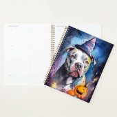 Halloween American Staffordshire met pompoenen Planner (Display)