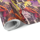 Halloween American Staffordshire Pumpkins eng Cadeaupapier (Rol Hoek)