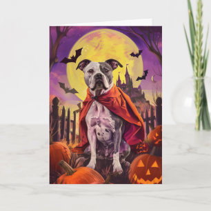 Halloween American Staffordshire Pumpkins eng Kaart