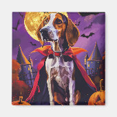 Halloween Amerikaans Engels Foxhound Pumpkin eng Magneet (Voorkant)