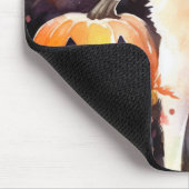 Halloween Amerikaanse Akita Met Pompoenen Eng Muismat (Hoek)