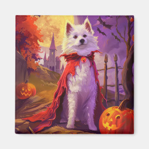 Halloween Amerikaanse Eskimo Pompoenen Griezelen Magneet