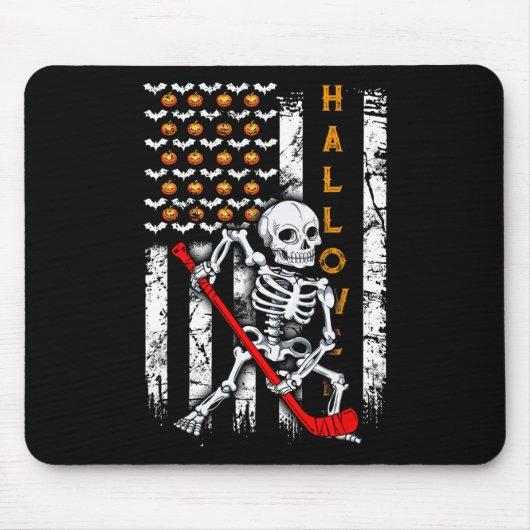 Halloween Amerikaanse vlag Muismat (Voorkant)