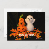 Halloween Amigurumi Post Card Briefkaart (Voorkant / Achterkant)