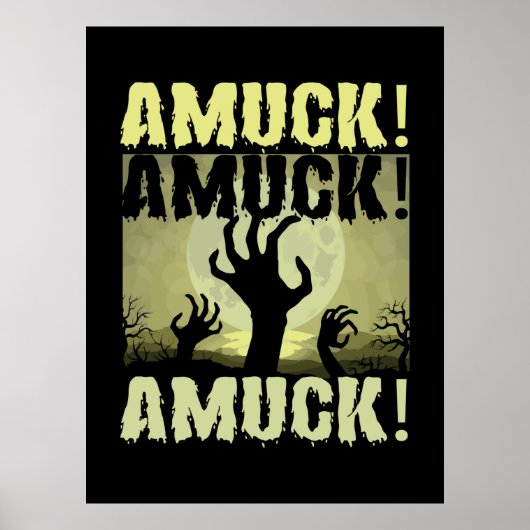 Halloween Amuck Amuck Halloween Birthday Poster (Voorkant)