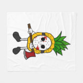 Halloween Ananas Fleece Deken (Voorkant (Horizontaal))