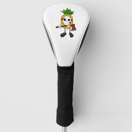 Halloween Ananas Golfheadcover (Voorkant)