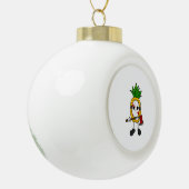 Halloween Ananas Keramische Bal Ornament (Links)