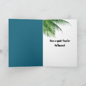 Halloween ananas op het strand kaart (Binnen)