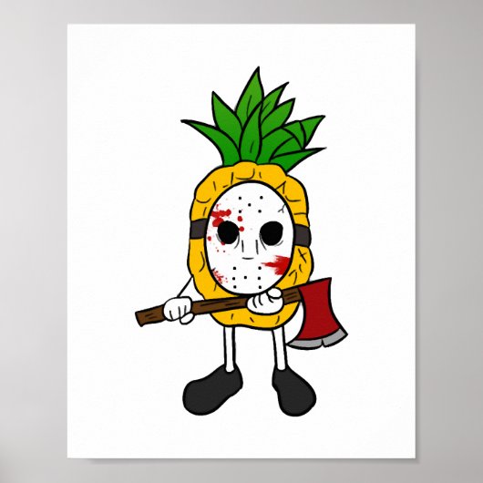 Halloween Ananas Poster (Voorkant)