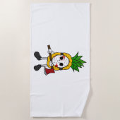 Halloween Ananas Strandlaken (Voorkant)