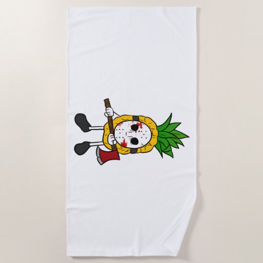 Halloween Ananas Strandlaken (Voorkant)