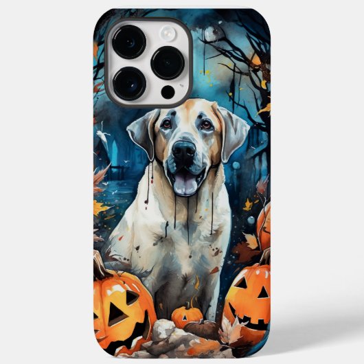 Halloween Anatolian Shepherd met pompoenen eng Case-Mate iPhone Case (Achterkant)