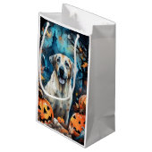 Halloween Anatolian Shepherd met pompoenen eng Klein Cadeauzakje (Achterkant Gekanteld)