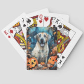 Halloween Anatolian Shepherd met pompoenen eng Pokerkaarten (Achterkant)