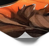 Halloween Anatolian Shepherd met pompoenen eng Poster (Hoek)